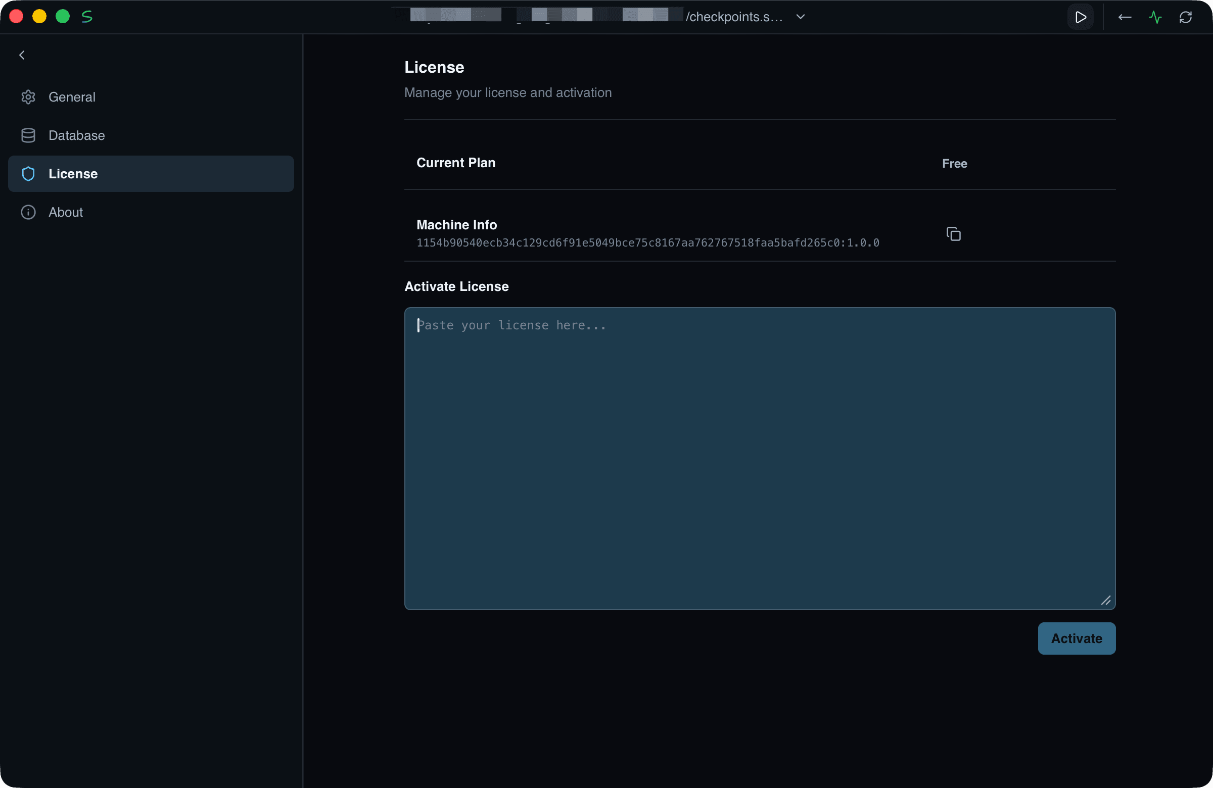SQLKit - License Activation